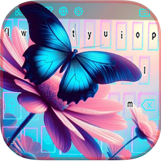 Blue Butterfly Themes & Emoji