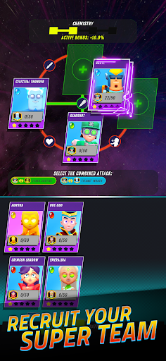 Superheroes Idle RPG League ekran görüntüsü