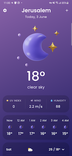 Sunny: Weather forecast ekran görüntüsü