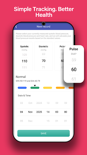 Daily Blood Pressure Logger ekran görüntüsü