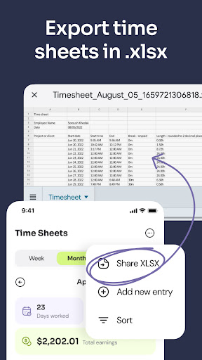 Time Clock: Easy Tracker ekran görüntüsü