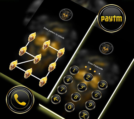 Gold Skull Launcher Theme ekran görüntüsü