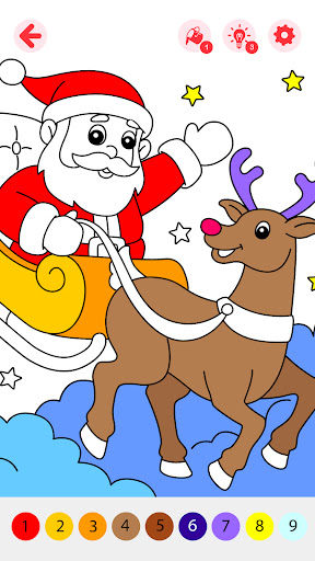 Kids Christmas Coloring Book ekran görüntüsü