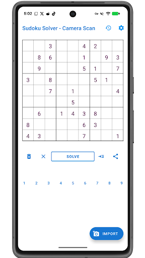 Sudoku Solver - Camera Scan ekran görüntüsü