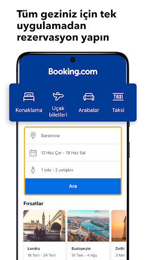 Booking.com Otel Rezervasyonu ekran görüntüsü