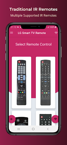 LG Universal TV Remote ekran görüntüsü
