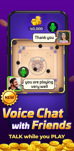 Carrom Gold: Online Board Game ekran görüntüsü