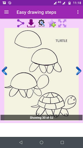 Easy Drawing steps Gallery ekran görüntüsü