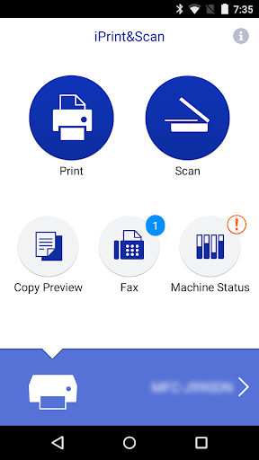 Brother iPrint&Scan ekran görüntüsü