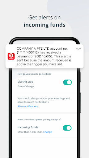 OCBC Business ekran görüntüsü