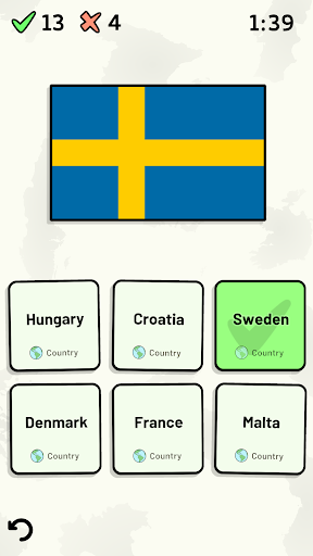 Countries of Europe Quiz ekran görüntüsü