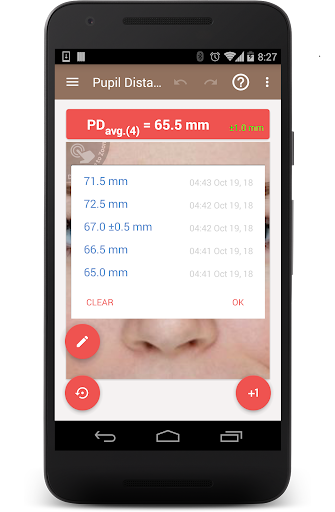 Pupil Distance Meter | Custom ekran görüntüsü