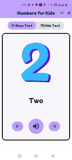 Numbers Flashcard for Kids ekran görüntüsü