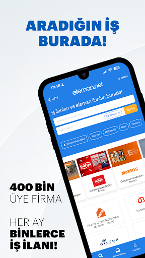 eleman.net İş İlanı Ara & Bul ekran görüntüsü