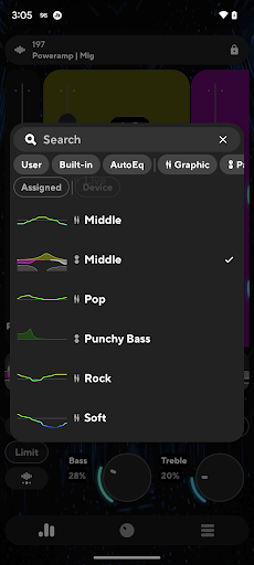 Poweramp Ekolayzer ekran görüntüsü