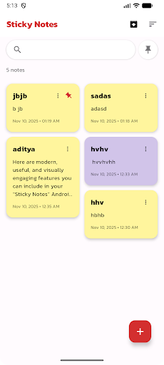 Sticky Notes Widget ekran görüntüsü