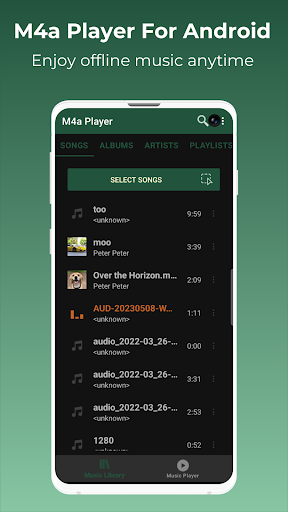 M4A Player ekran görüntüsü