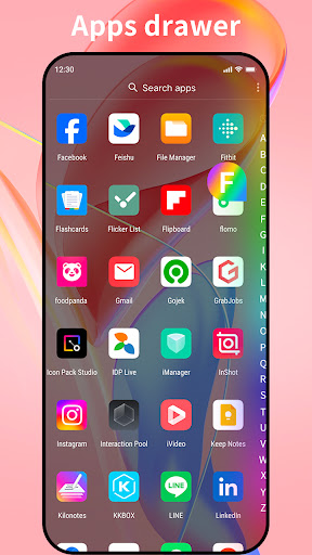 Super P Launcher, Theme ekran görüntüsü