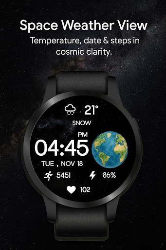 Earth Galaxy WatchFace ekran görüntüsü