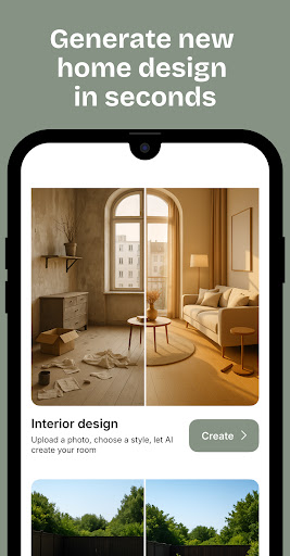 Decorista - AI Home interior ekran görüntüsü
