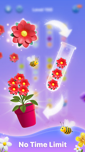 Blossom Sorting: renk oyunu ekran görüntüsü