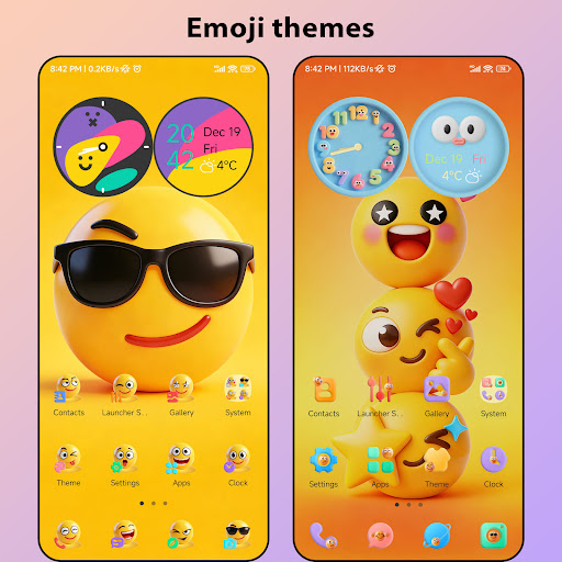 Happy Launcher:Smile,fun emoji ekran görüntüsü