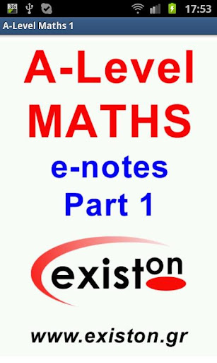 A-Level Mathematics (Part 1) ekran görüntüsü
