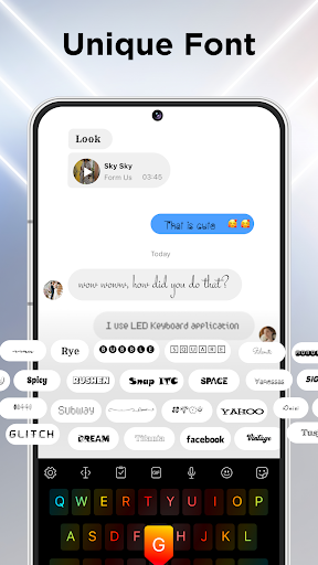 LED Klavye: Renkli Arka ekran görüntüsü
