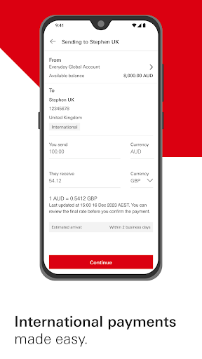 HSBC Australia ekran görüntüsü