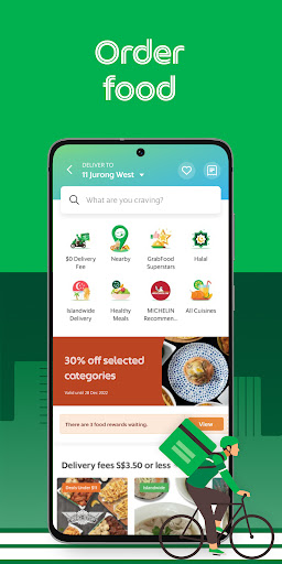 Grab - Taxi & Food Delivery ekran görüntüsü