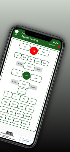 Home theatre remote for Beston ekran görüntüsü