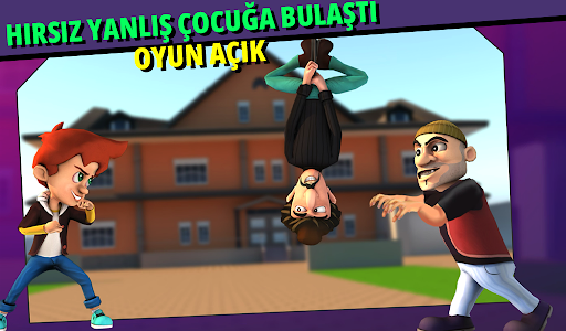 Korkunç soyguncu ve çocuk ekran görüntüsü