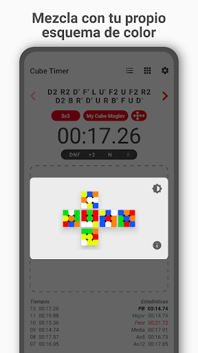 Cube Timer ekran görüntüsü