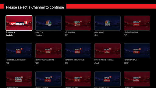 News18 Live TV App ekran görüntüsü