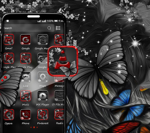 Abstract Girl Launcher Theme ekran görüntüsü