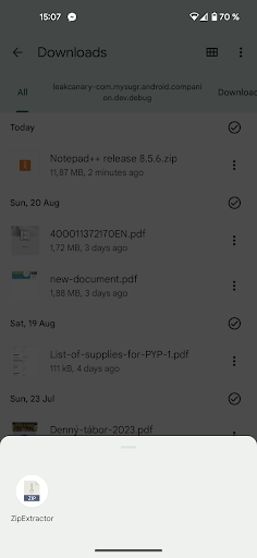 Simple Zip Viewer ekran görüntüsü