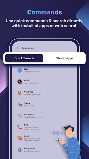 Voice Assistive Command Search ekran görüntüsü