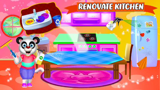 Baby Panda House Cleaning Game ekran görüntüsü