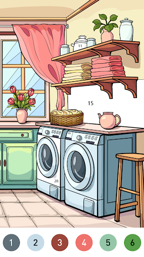 Interior Color by Number Book ekran görüntüsü