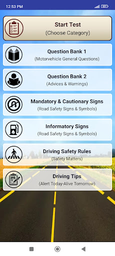 Driving Licence Practice Tests ekran görüntüsü