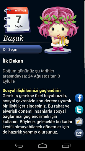 Burç HD - Horoscope ekran görüntüsü