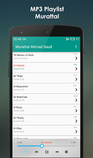 Ahmad Saud Murattal ekran görüntüsü