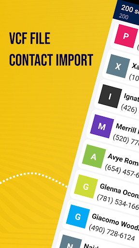 Vcf File Contact Import ekran görüntüsü