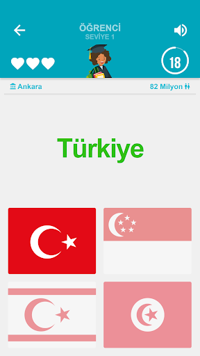 Ülke Bayraklarını Tahmin Et ekran görüntüsü