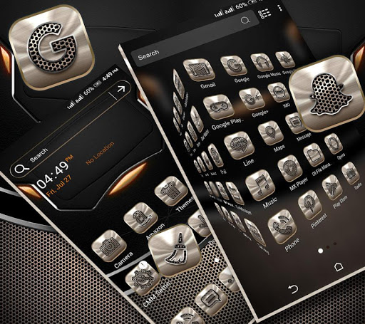Metalic Launcher Theme ekran görüntüsü