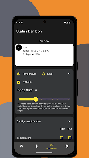 Status Bar Battery Temperature ekran görüntüsü