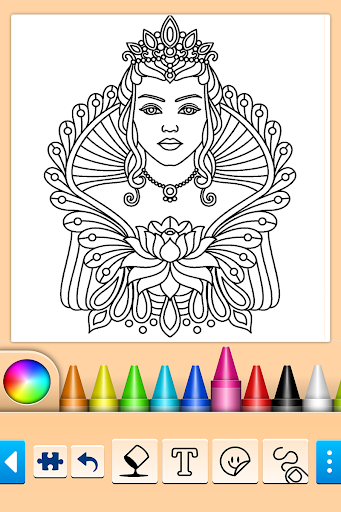 Mandala boyama ekran görüntüsü