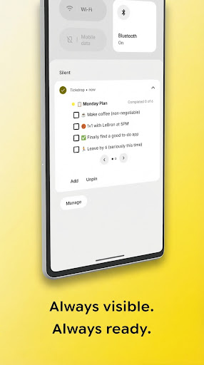 Tickdrop | Notification to-do ekran görüntüsü