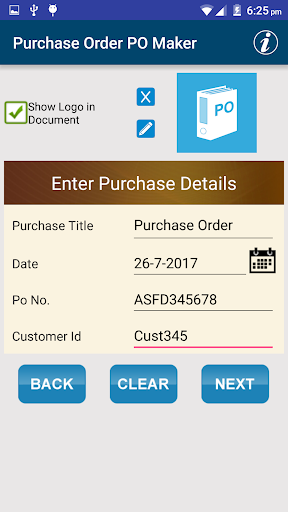 Invoice & Purchase Order Maker ekran görüntüsü