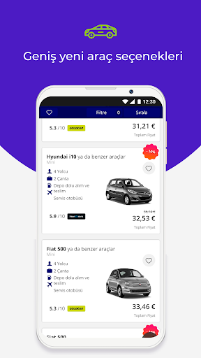 Bookingcar - araba kiralama ekran görüntüsü